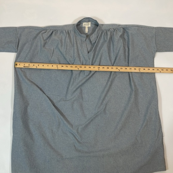 LAUDE THE LABEL Oversized Shirt Dress Chambray Size S/M Relaxed EUC - Picture 8 of 12